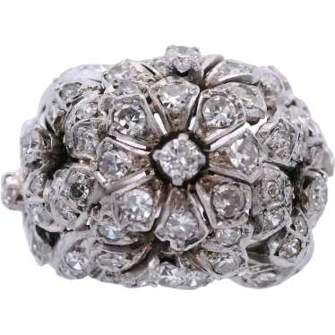 Art Deco Platinum Ring with Diamonds