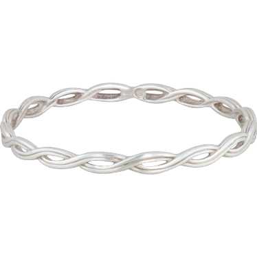 Slane and Slane Sterling Silver Twisted Bangle 18.