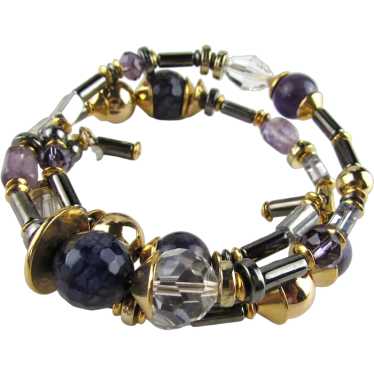 RLM Soho Wrap Around Bracelet Combining Stone, Gla