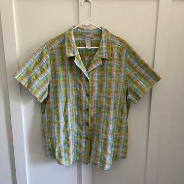 Vintage womens Sag Harbor plaid shirt - image 1