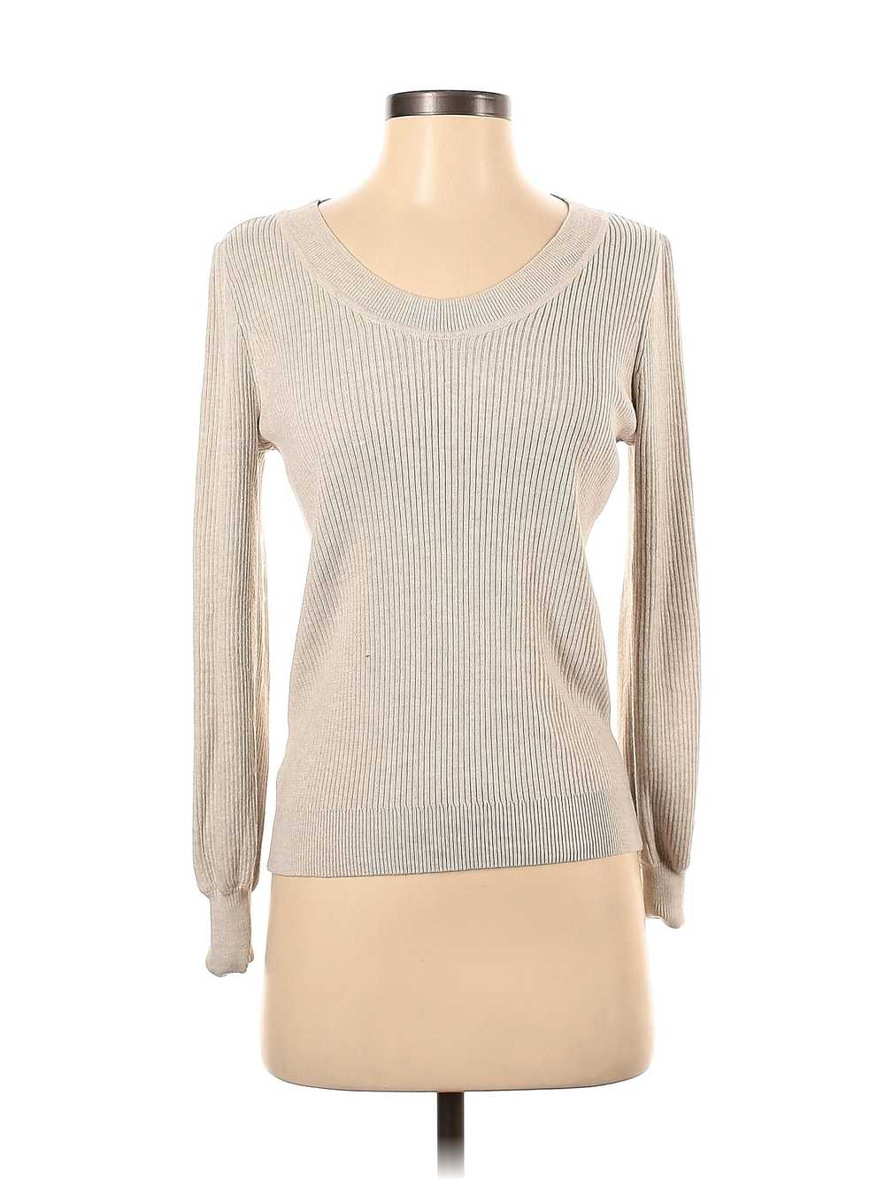 Ann Taylor LOFT Women Silver Pullover Sweater S - image 1