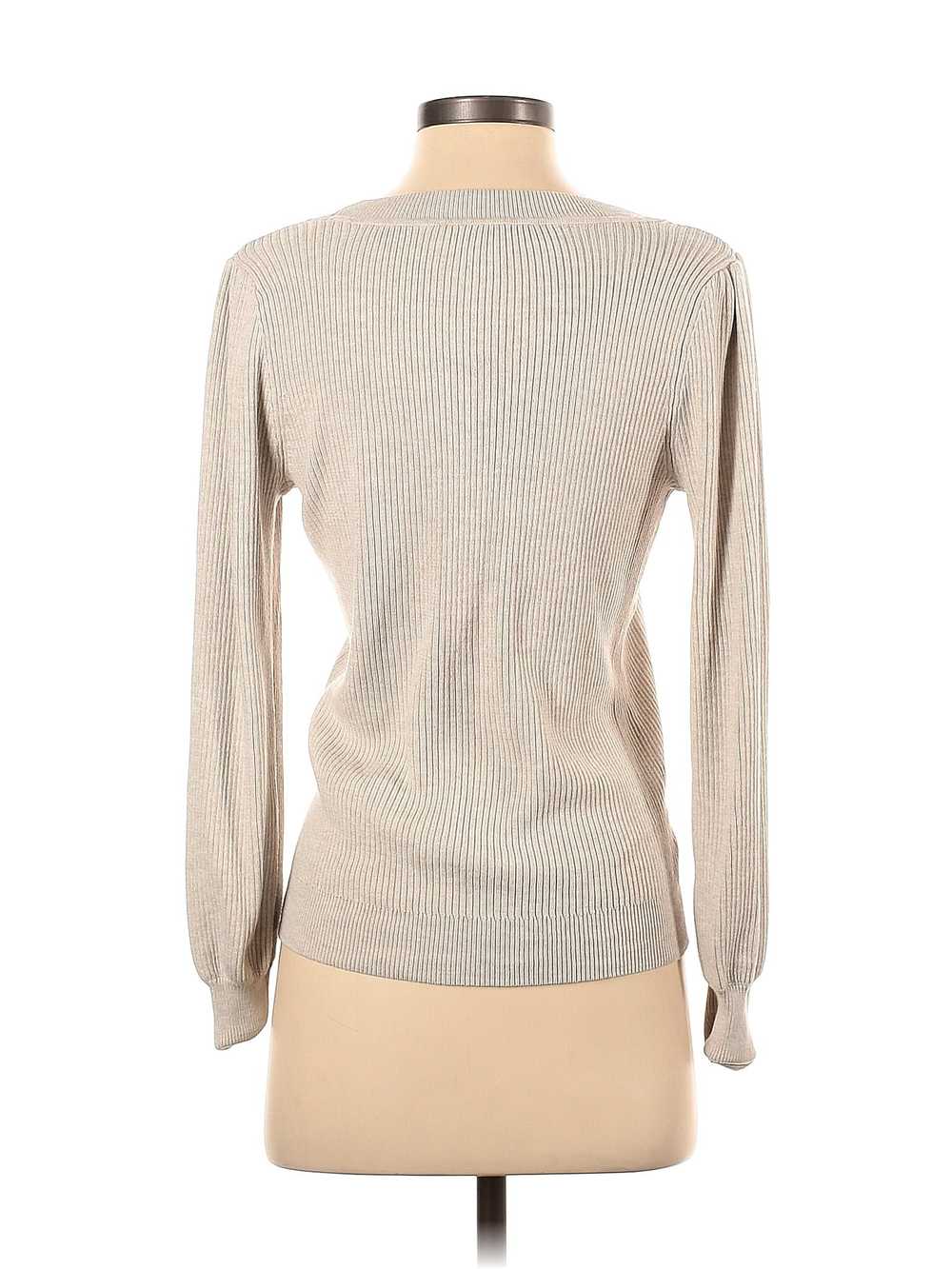 Ann Taylor LOFT Women Silver Pullover Sweater S - image 2