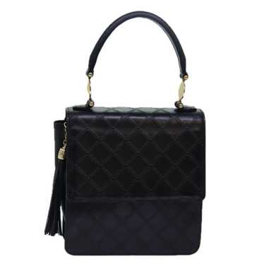 Versace Black Leather Handbag (Pre-Owned) - image 1