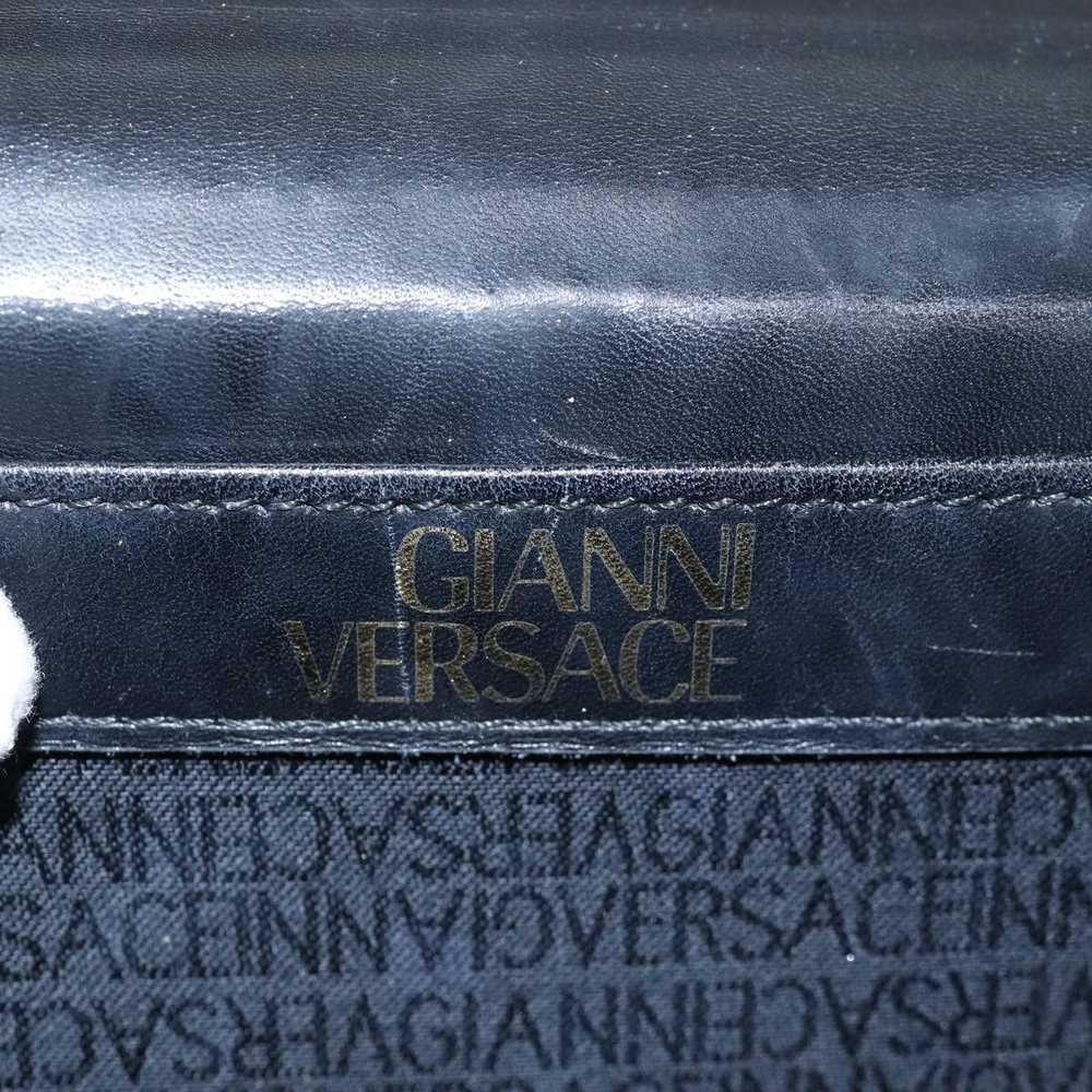 Versace Black Leather Handbag (Pre-Owned) - image 7