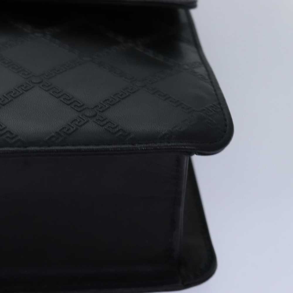 Versace Black Leather Handbag (Pre-Owned) - image 8