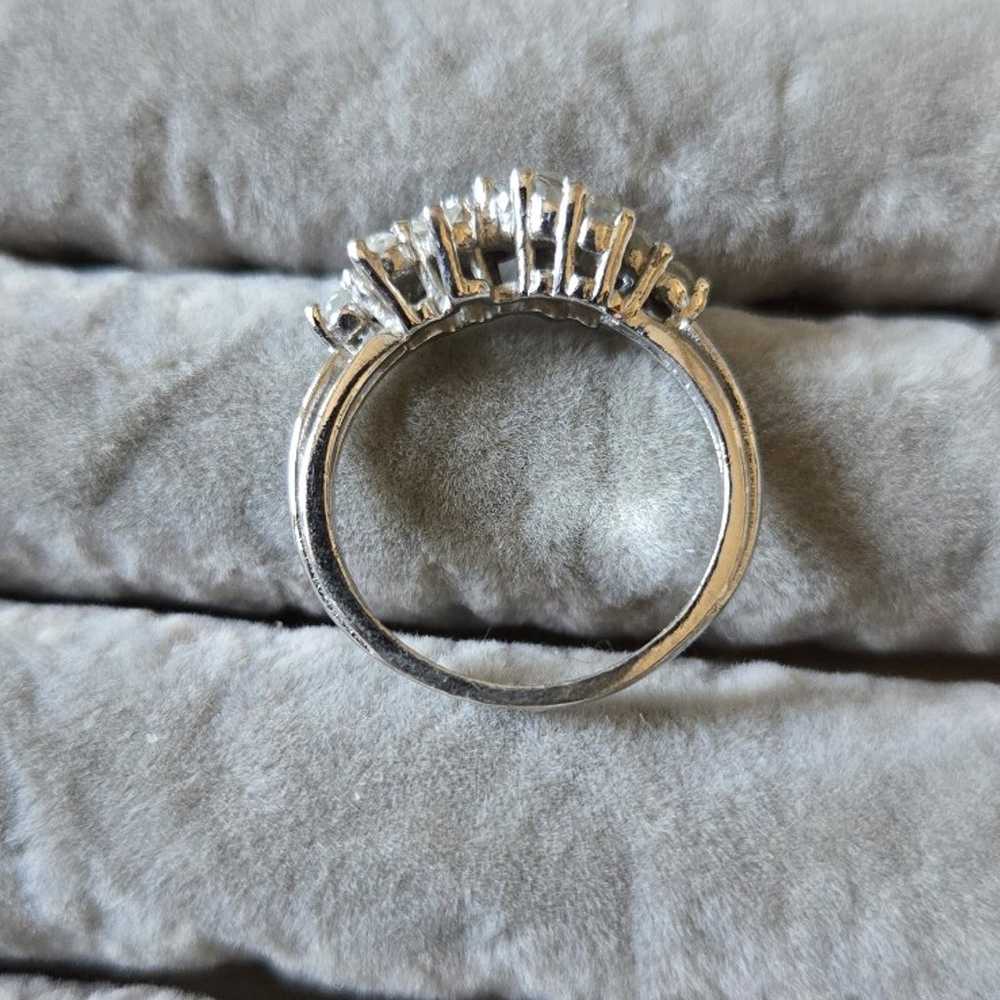 925 Sterling Silver & CZ Ring - image 2