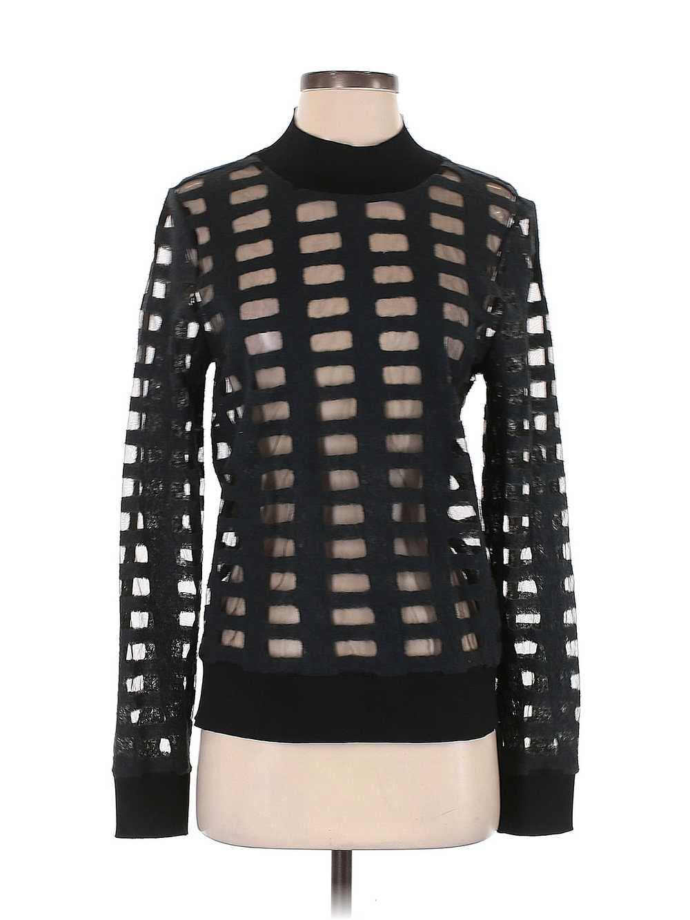 Suki + Solaine Women Black Long Sleeve Top XS - image 1