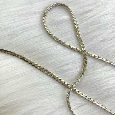 Silver herringbone necklace chain