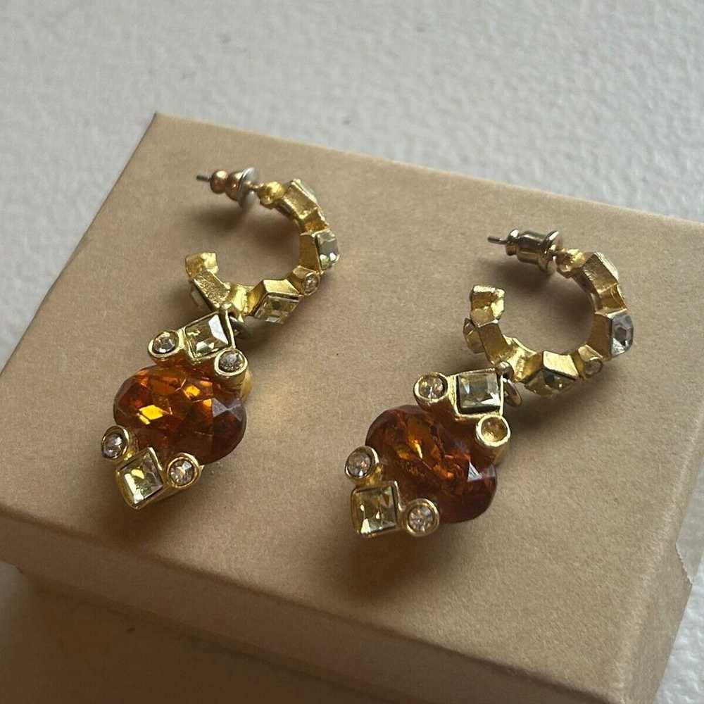 Roxanne Assoulin earrings clip on runway citrine … - image 2