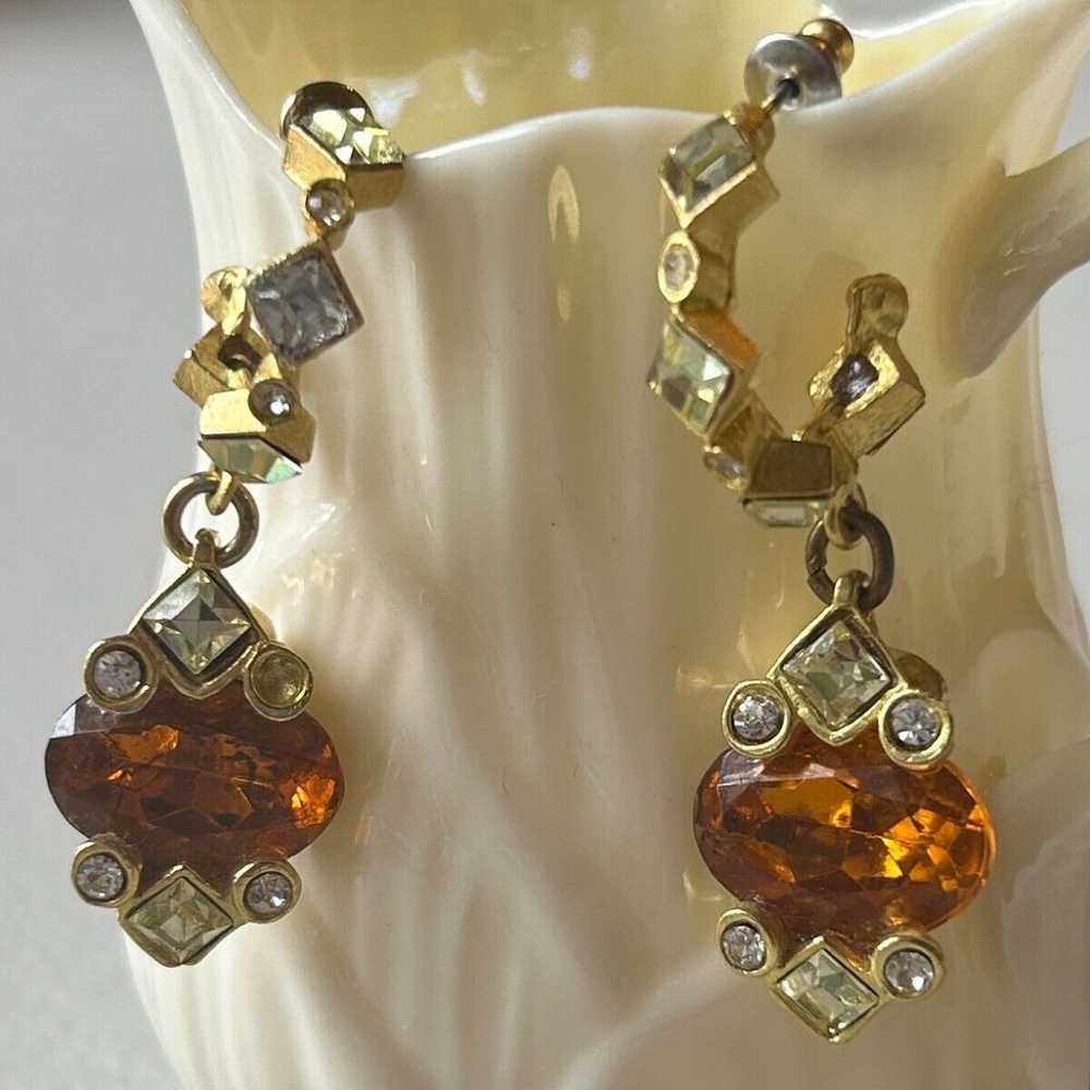 Roxanne Assoulin earrings clip on runway citrine … - image 3