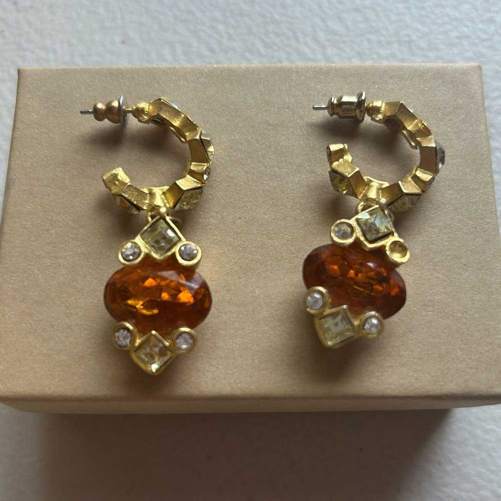 Roxanne Assoulin earrings clip on runway citrine … - image 6