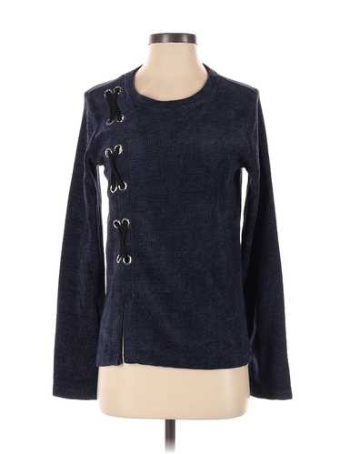 Hem & Thread Women Blue Pullover Sweater S - image 1