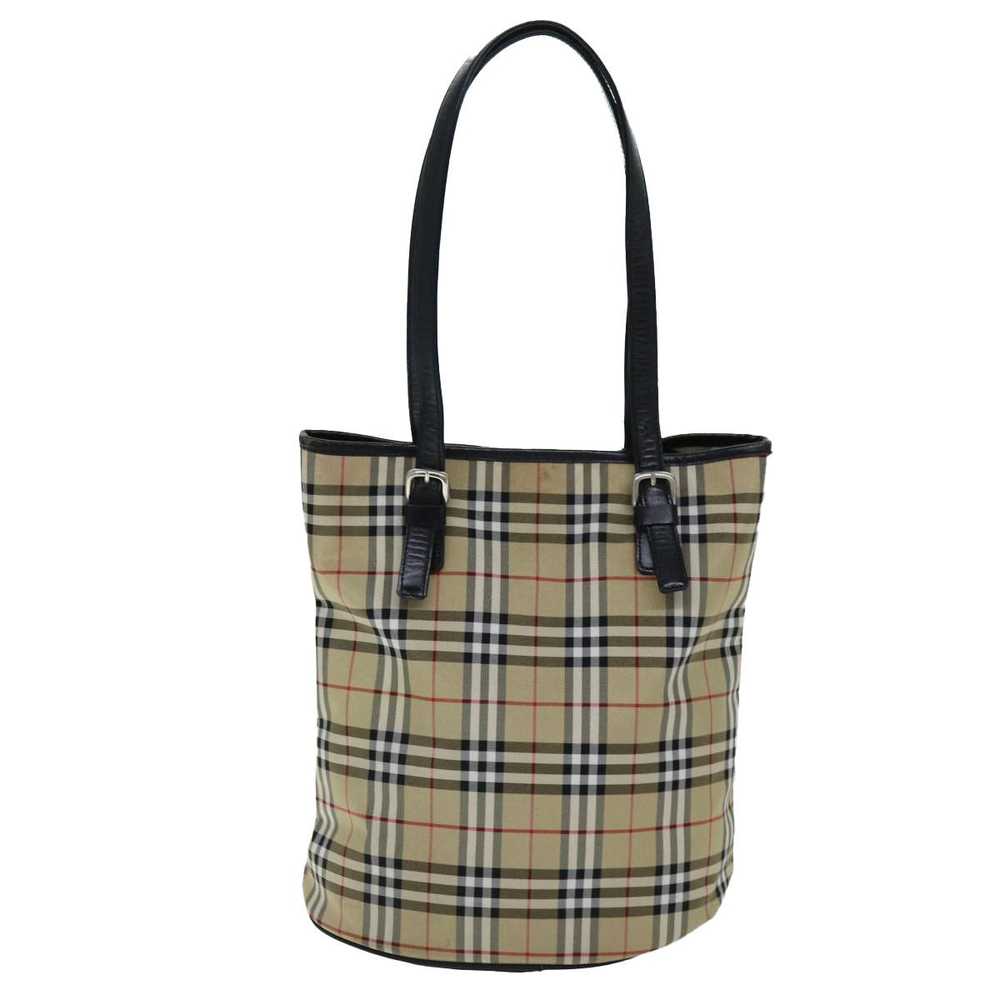 Burberry Nova Check Beige Canvas Shoulder Bag (Pr… - image 2