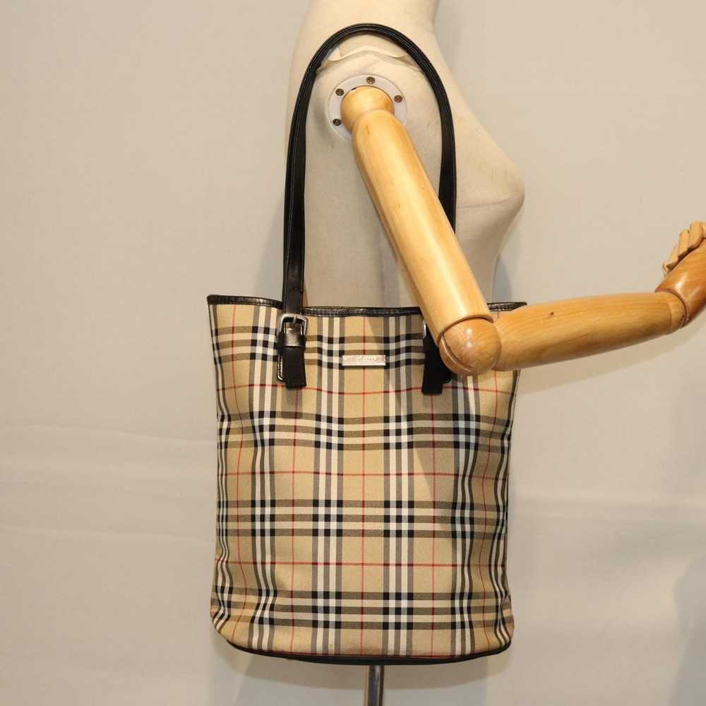 Burberry Nova Check Beige Canvas Shoulder Bag (Pr… - image 7