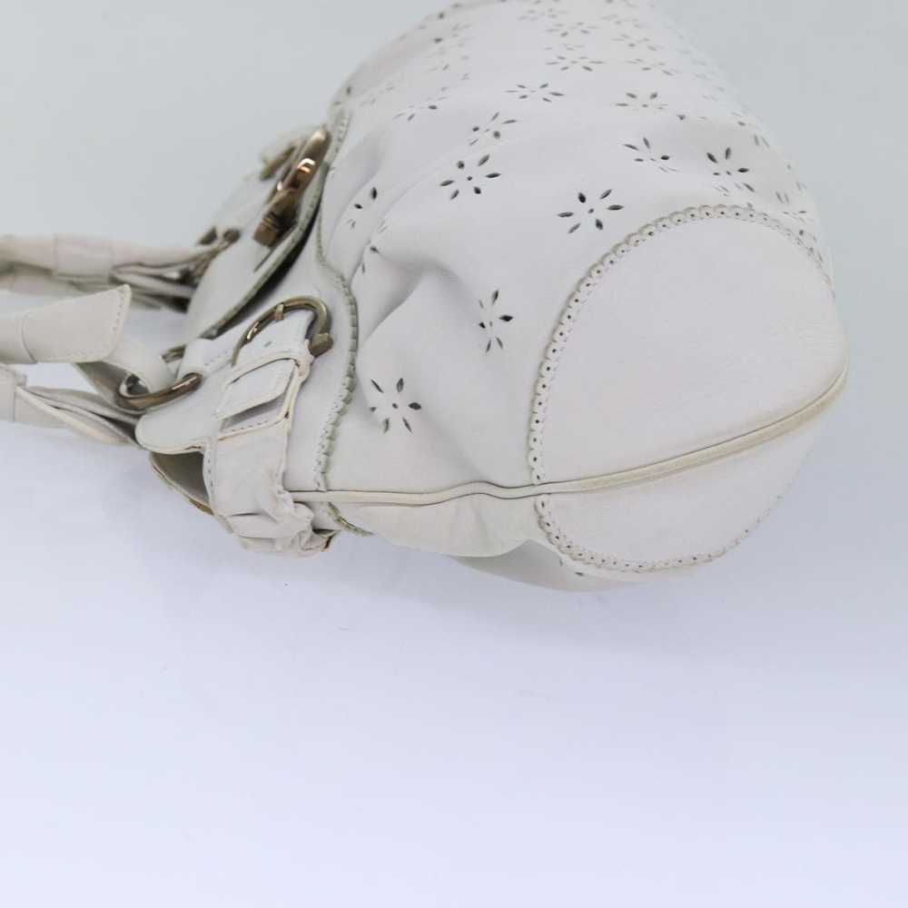 Salvatore Ferragamo Marisa White Leather Handbag … - image 10