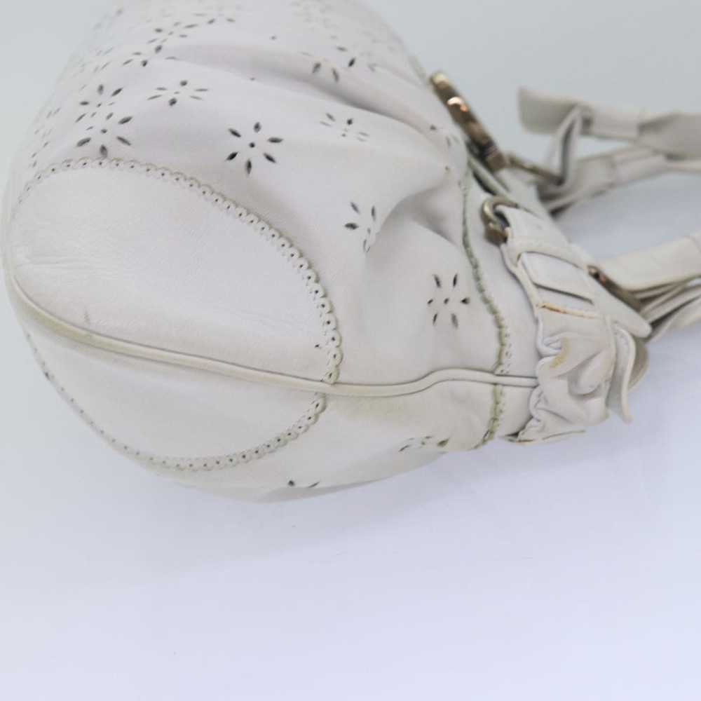 Salvatore Ferragamo Marisa White Leather Handbag … - image 11