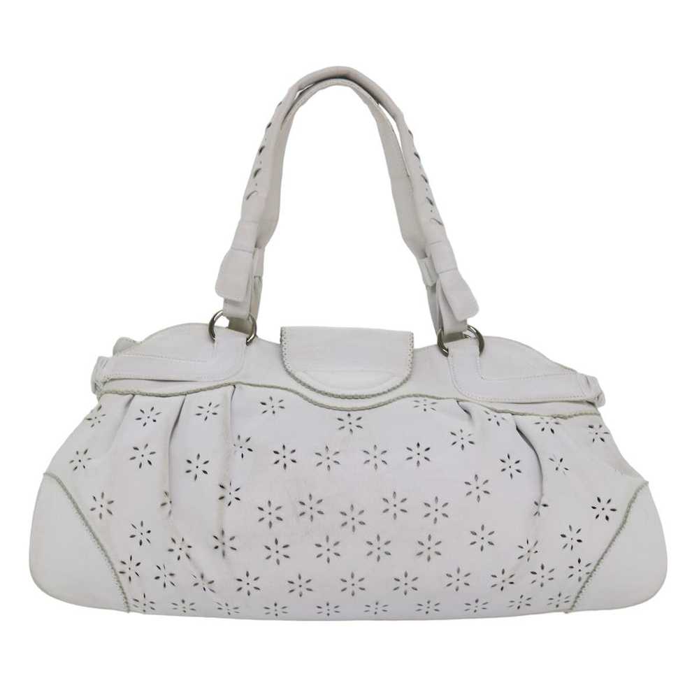 Salvatore Ferragamo Marisa White Leather Handbag … - image 2