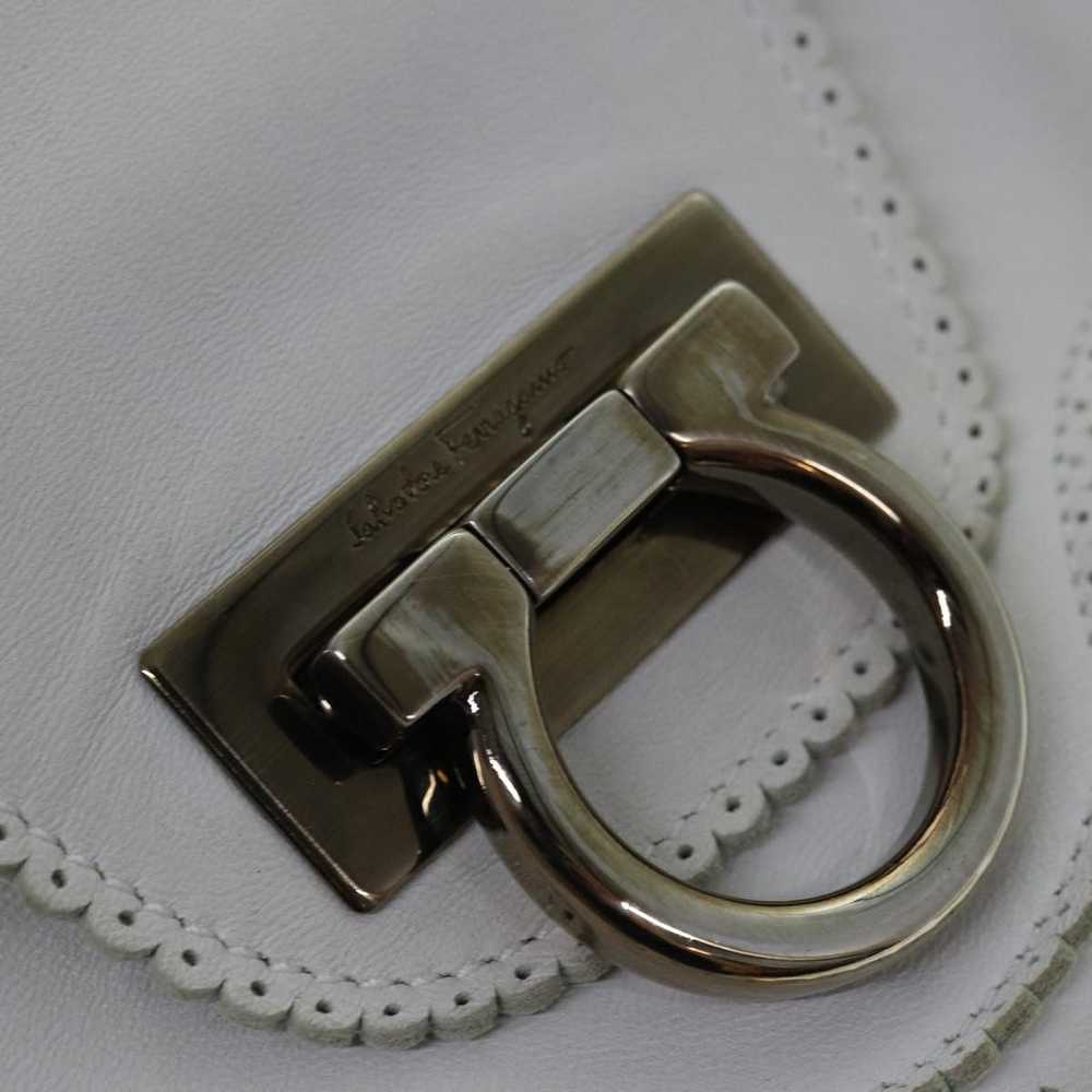 Salvatore Ferragamo Marisa White Leather Handbag … - image 9