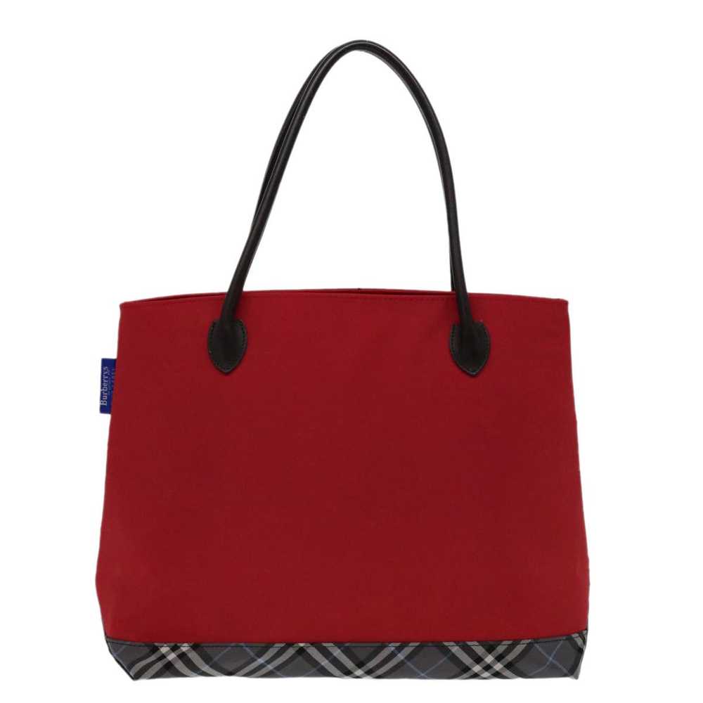 Burberry Nova Check Red Synthetic Handbag (Pre-Ow… - image 10