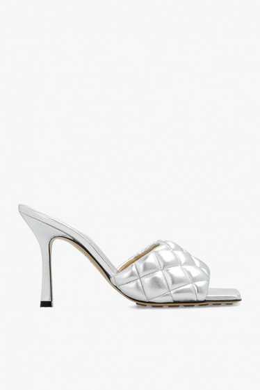 Bottega Veneta o1bcso1str0924 Padded Mule in Silve