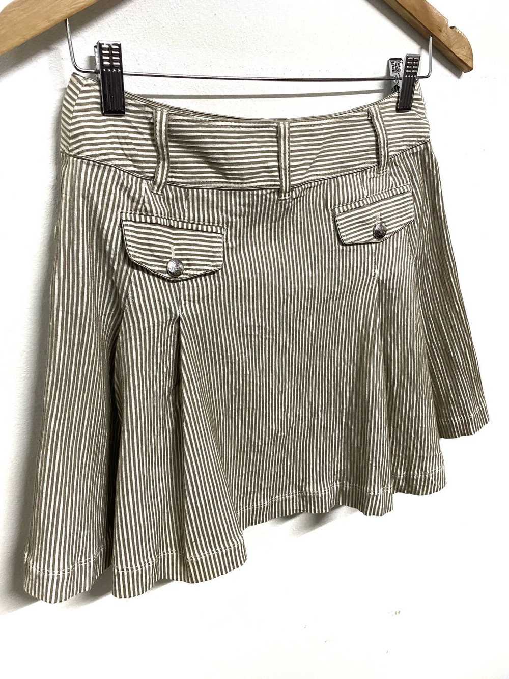 Burberry Burberry Blue Label Striped Mini Skirt - image 6