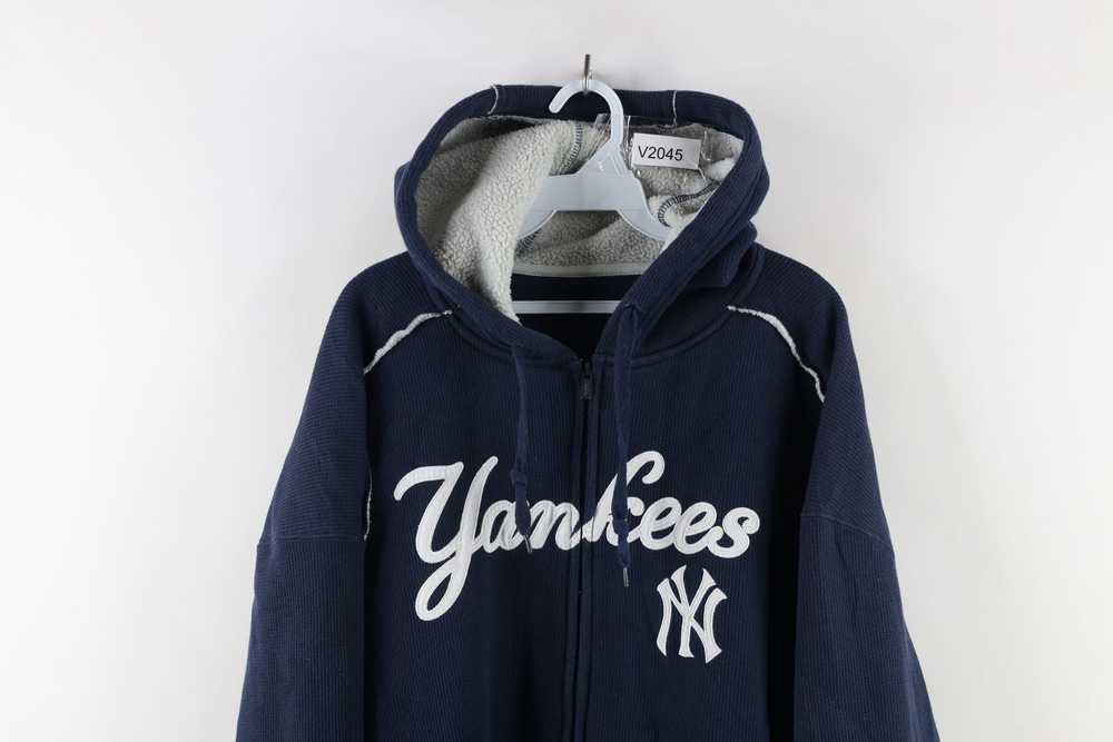 Vintage Vintage Knit Fleece Lined New York Yankee… - image 2