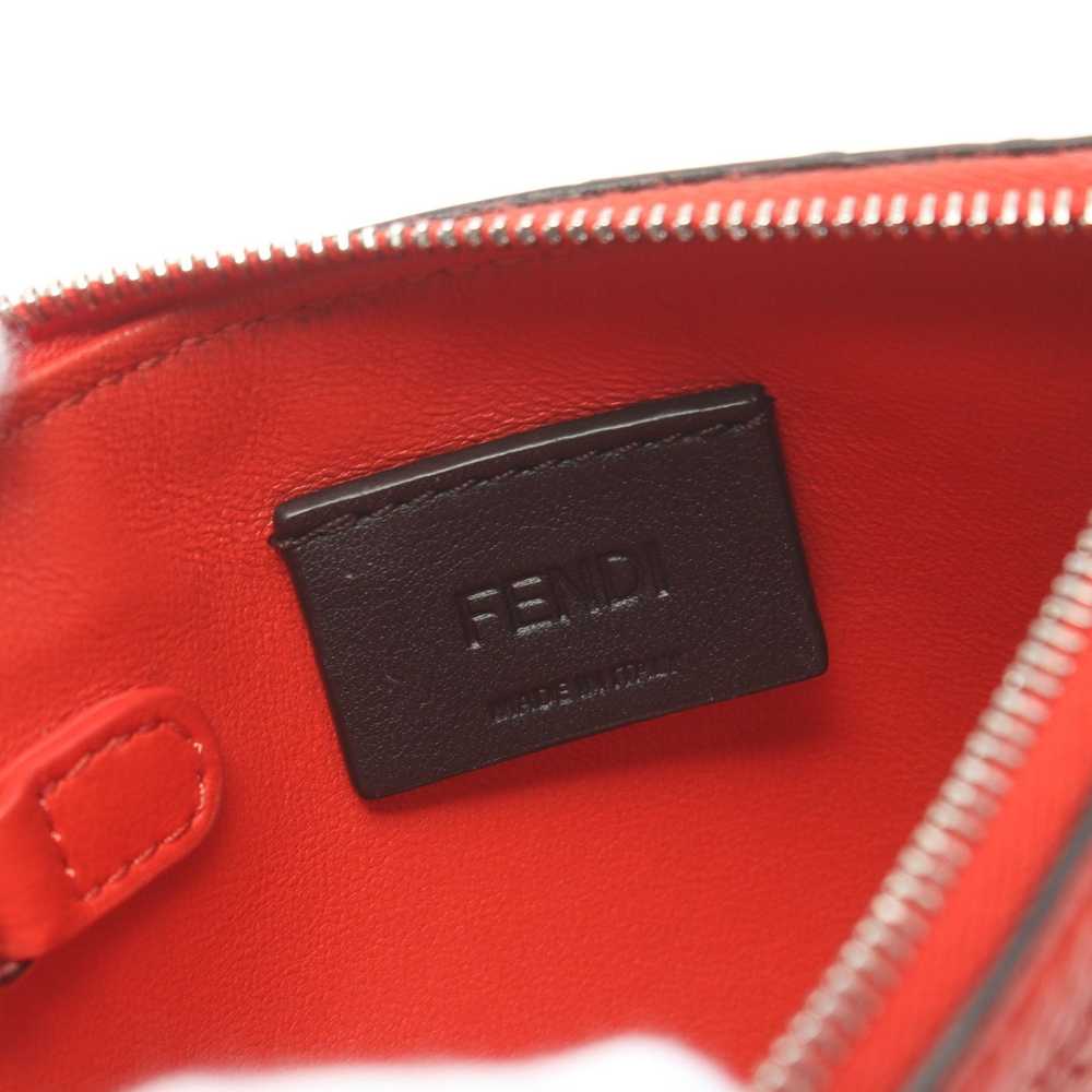 Fendi Fendi Card Case Coin Purse Leather Orange R… - image 4