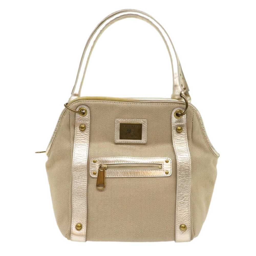 Burberry Beige Canvas Shoulder Bag (Pre-Owned) - image 1