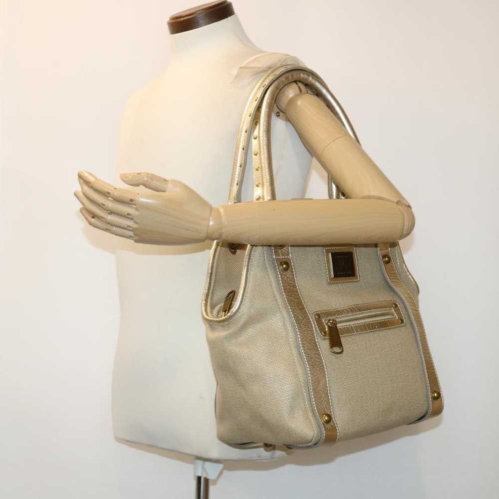 Burberry Beige Canvas Shoulder Bag (Pre-Owned) - image 6