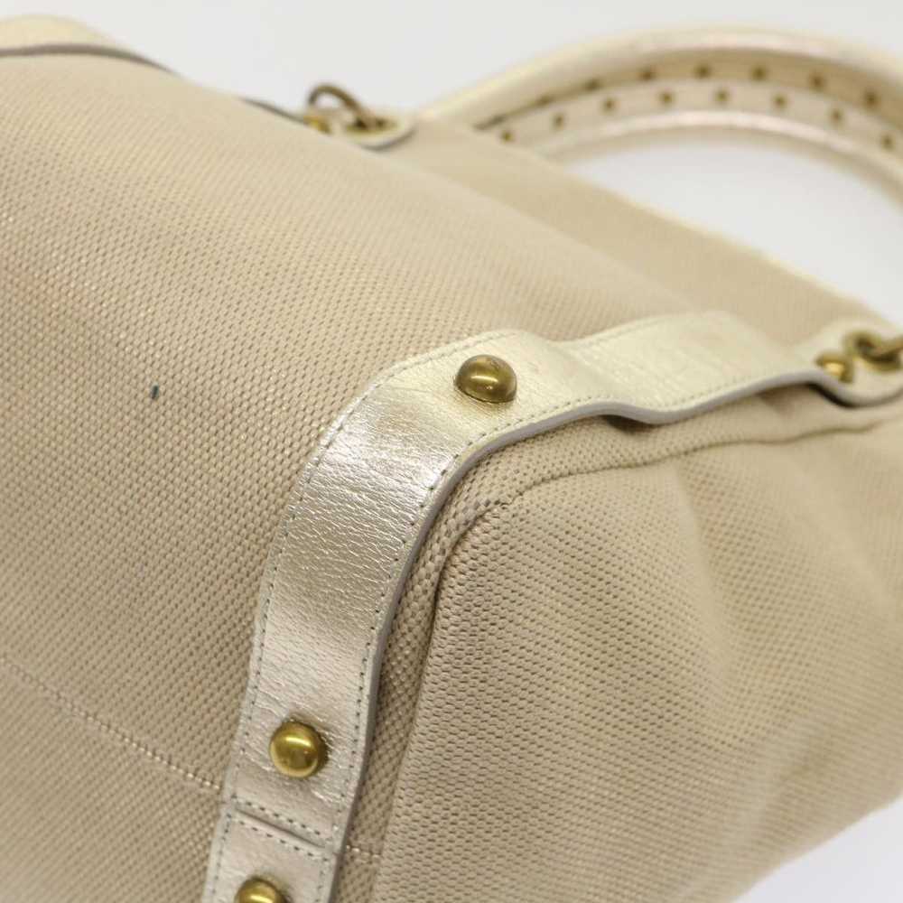 Burberry Beige Canvas Shoulder Bag (Pre-Owned) - image 8