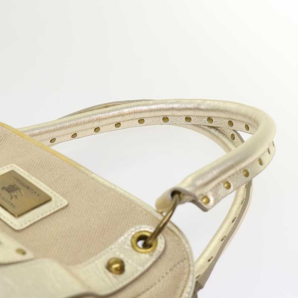 Burberry Beige Canvas Shoulder Bag (Pre-Owned) - image 9