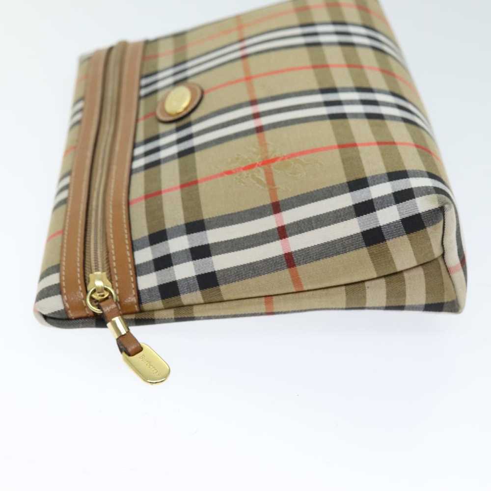 Burberry Nova Check Beige Canvas Clutch Bag (Pre-… - image 10