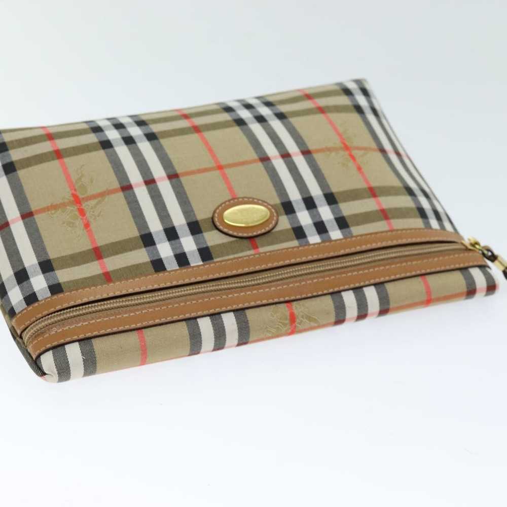 Burberry Nova Check Beige Canvas Clutch Bag (Pre-… - image 4