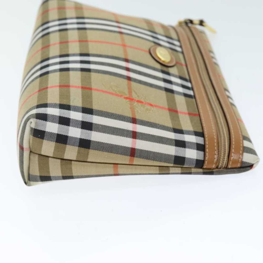 Burberry Nova Check Beige Canvas Clutch Bag (Pre-… - image 9