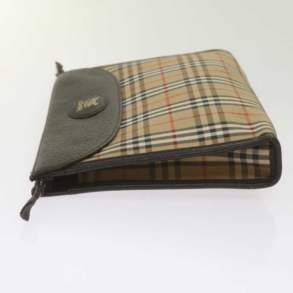 Burberry Nova Check Beige Canvas Clutch Bag (Pre-… - image 10