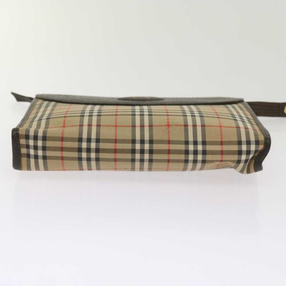 Burberry Nova Check Beige Canvas Clutch Bag (Pre-… - image 3