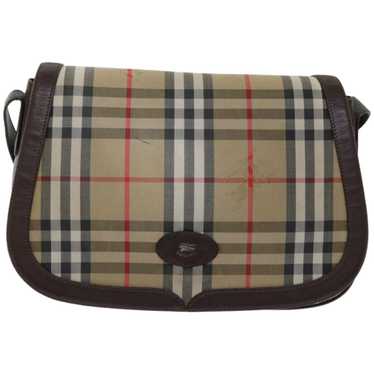 Burberry Nova Check Beige Canvas Shoulder Bag (Pr… - image 1