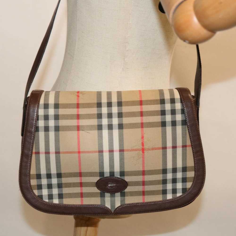 Burberry Nova Check Beige Canvas Shoulder Bag (Pr… - image 8