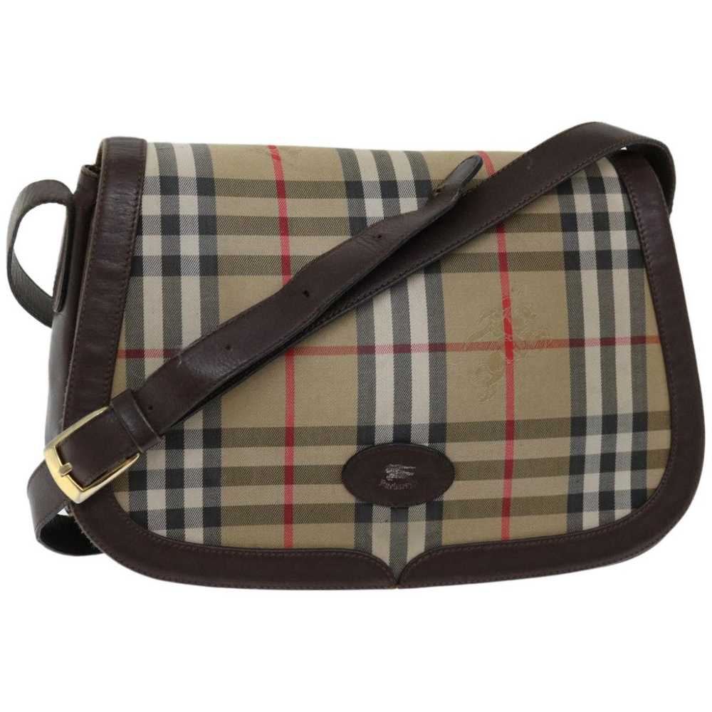 Burberry Nova Check Beige Canvas Shoulder Bag (Pr… - image 9