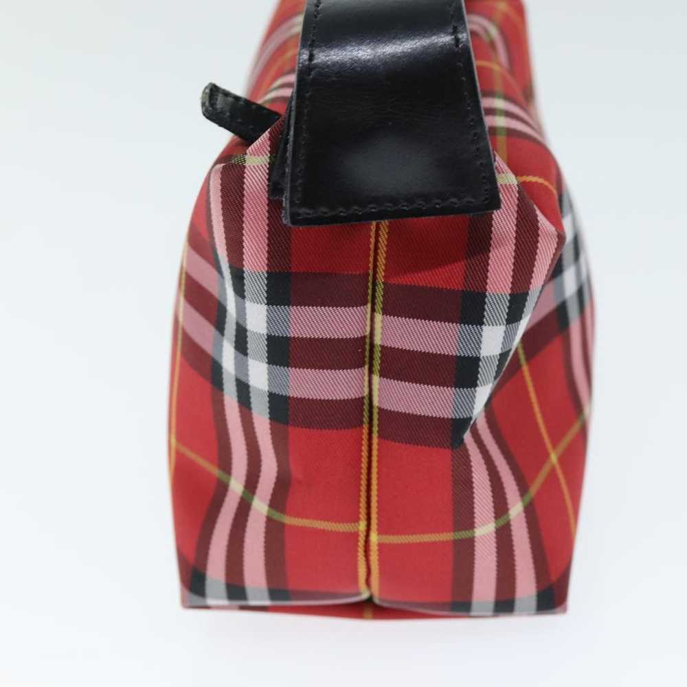 Burberry Nova Check Red Synthetic Clutch Bag (Pre… - image 11