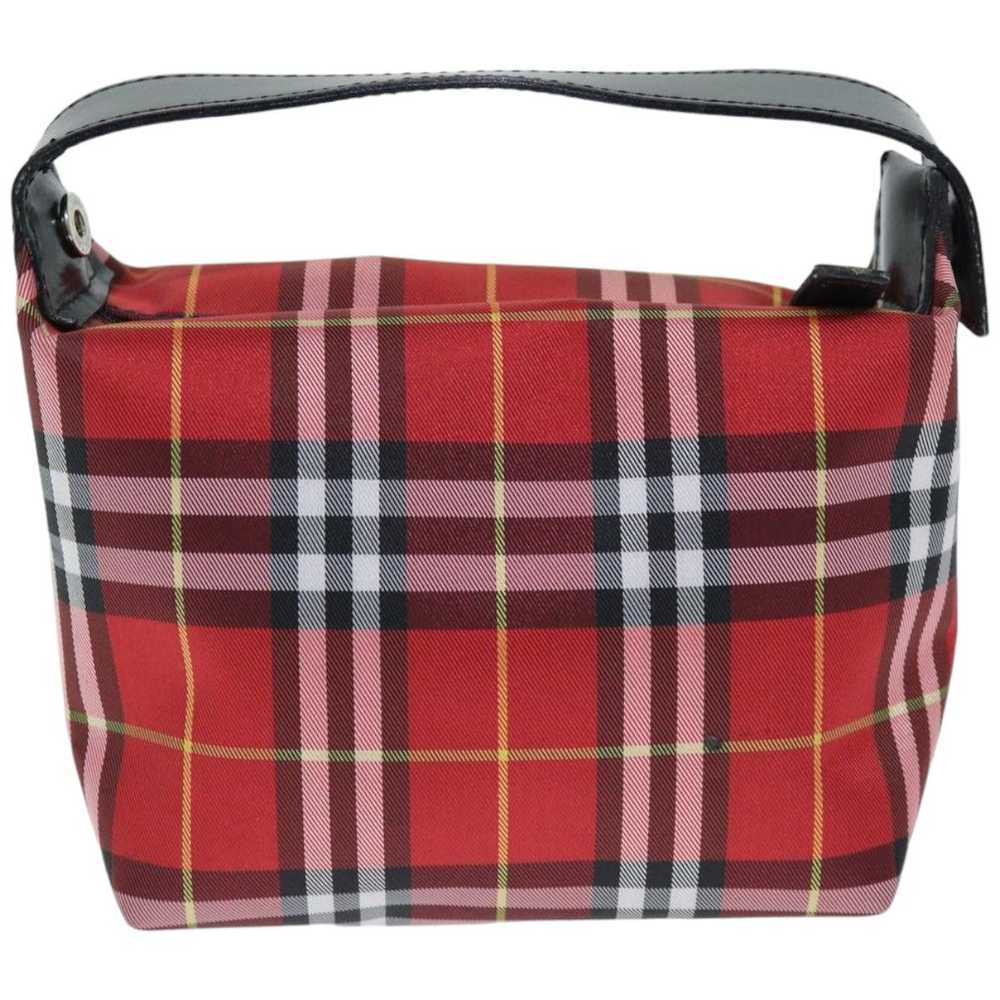 Burberry Nova Check Red Synthetic Clutch Bag (Pre… - image 2