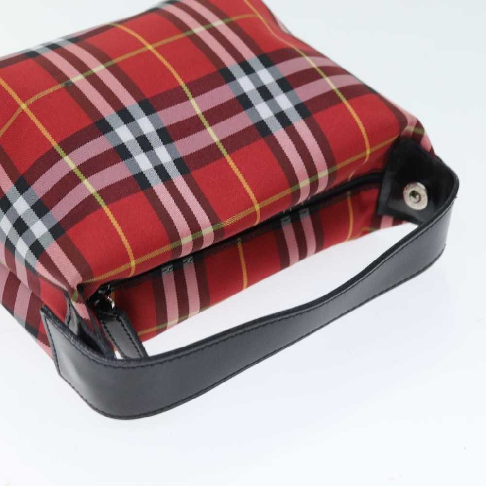 Burberry Nova Check Red Synthetic Clutch Bag (Pre… - image 4