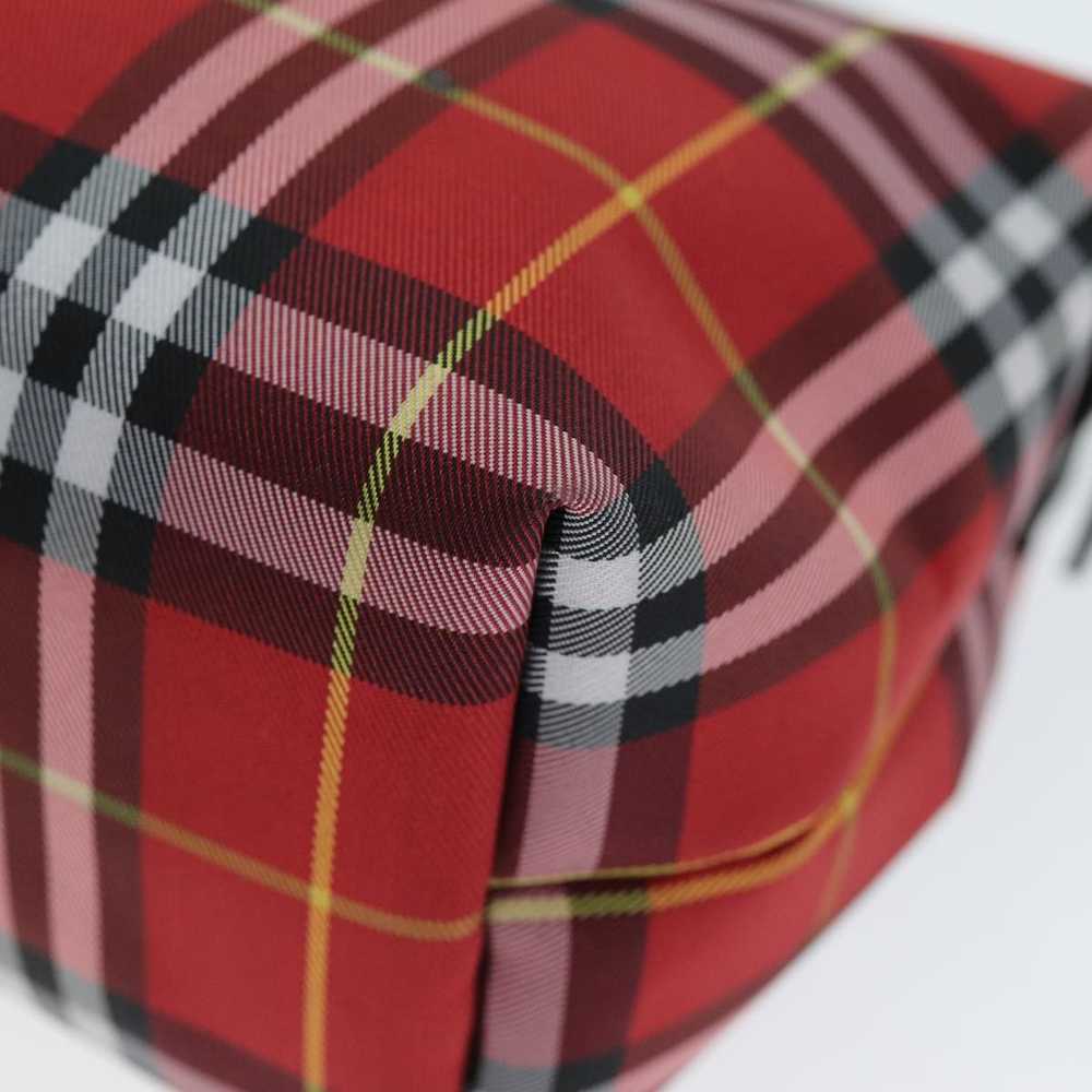 Burberry Nova Check Red Synthetic Clutch Bag (Pre… - image 8