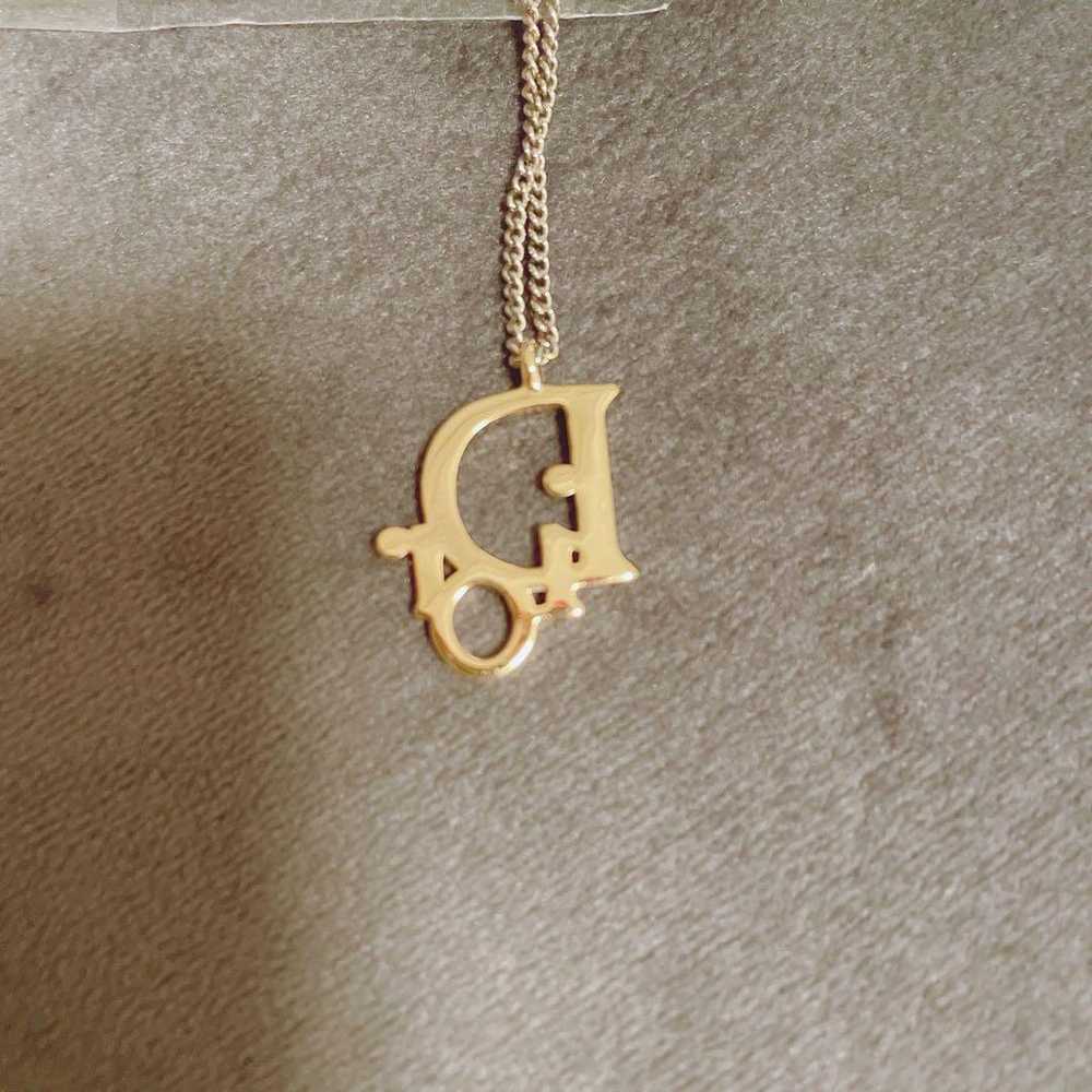 °◇【Christian Dior】Logo Necklace Vintage - image 4