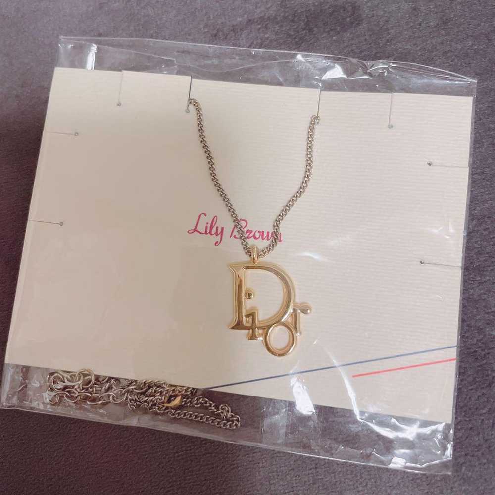 °◇【Christian Dior】Logo Necklace Vintage - image 5