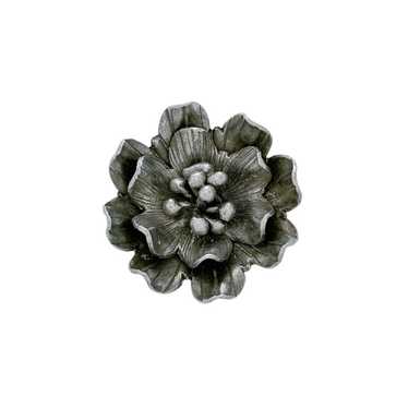 Vintage Sterling Silver 925 3D Flower Pendant