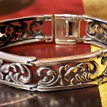 Rare Silpada Sterling Silver Filigree Bracelet