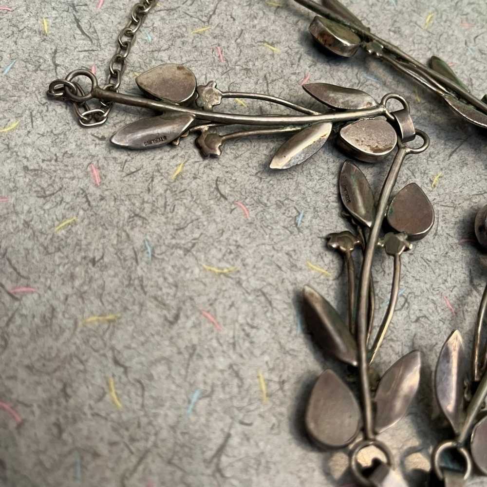 Navajo lapis and sterling silver necklace - image 6