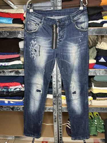 Dsquared2 × Luxury Dsquared2 Navy Wash Distressed 