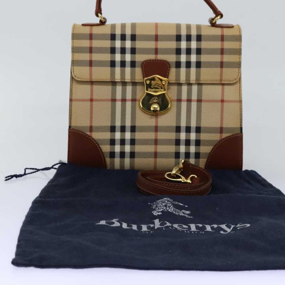 Burberry Nova Check Beige Canvas Handbag (Pre-Own… - image 8